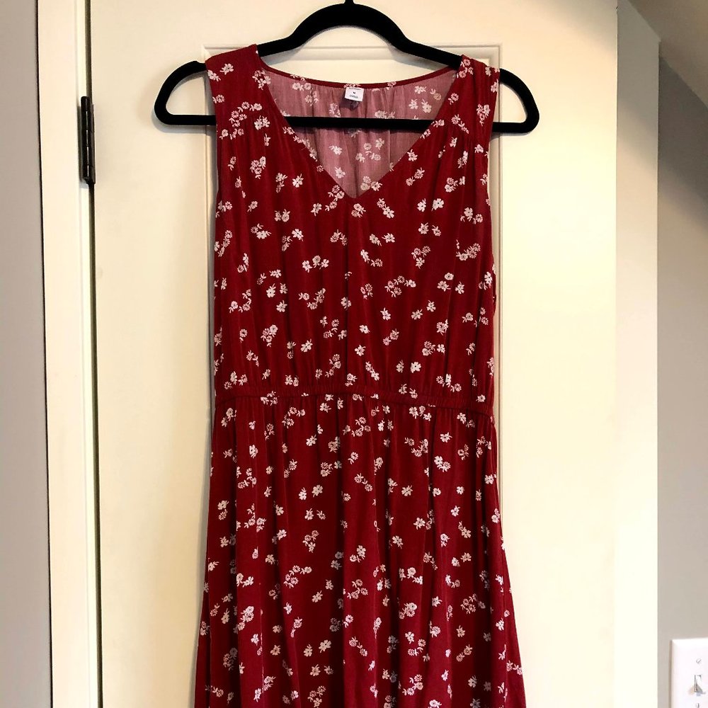 Red Flowered Dress